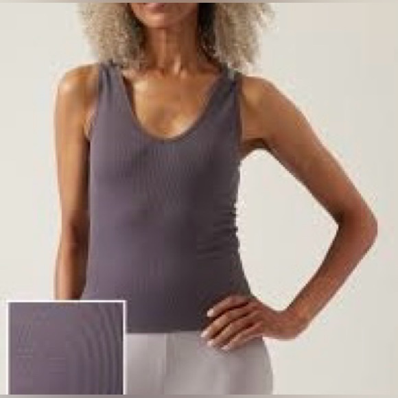 Athleta Scoop Neck Fitted Tank Top M NWT - Picture 3 of 7
